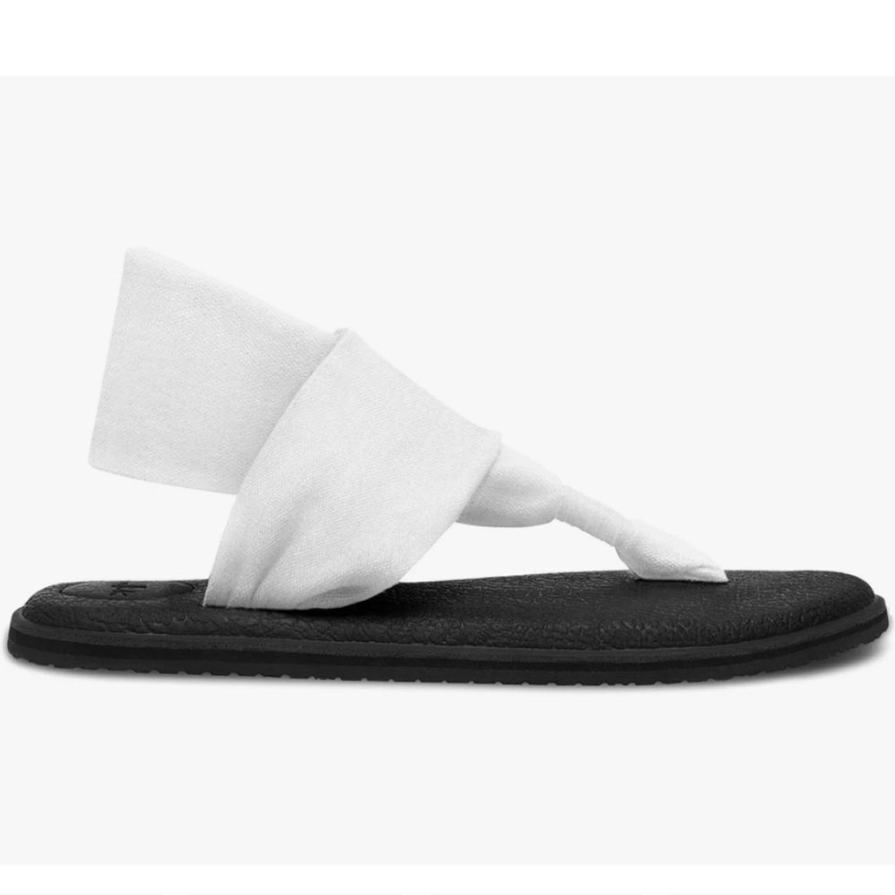 Sanuk Yoga Sling Sandals White Size 9 EU 40